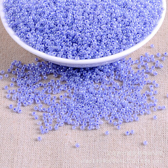 Бисер Блестящий 2 мм 50 г Лазурный темный