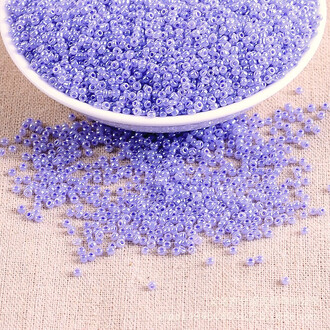 Бисер Блестящий 2 мм 50 г Фиолетово-голубой темный