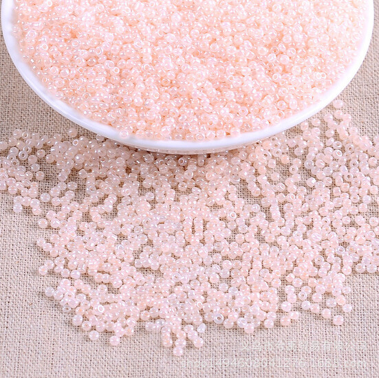 Бисер Блестящий 2 мм 50 г Розовый опал