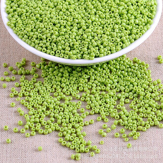 Бисер Натуральный 2 мм 50 г Салатовый