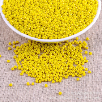 Бисер Натуральный 2 мм 50 г Желтый яркий