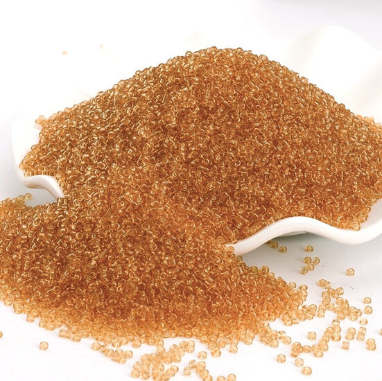 Бисер Прозрачный 2 мм 50 г Золотистый