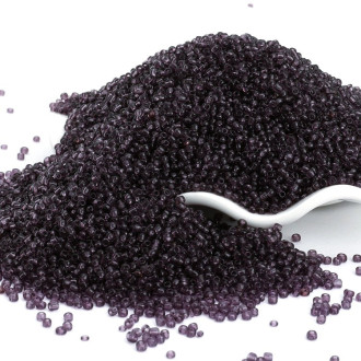 Бисер Прозрачный 2 мм 50 г Фиолетовый темный