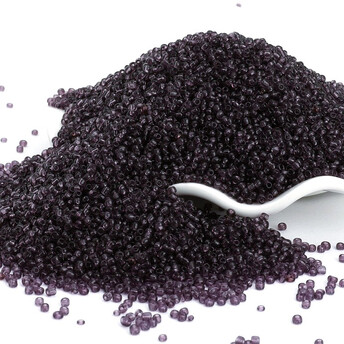 Бисер Прозрачный 2 мм 50 г Фиолетовый темный