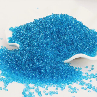 Бисер Прозрачный 2 мм 50 г Голубой темный