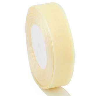 Лента органза 2,5 см Шампань, 1 рулон +-45 м