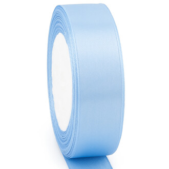 Лента атласная 2,5 см Голубой 1 рулон +-23 м