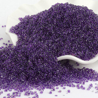 Бисер Прокрашенный 2 мм 50 г Фиолетовый темный