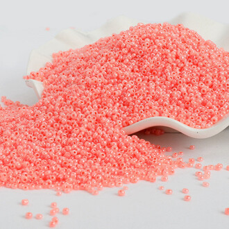 Бисер Блестящий 2 мм 50 г Коралловый неон