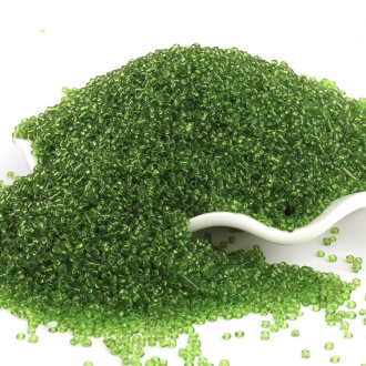 Бисер Прозрачный 2 мм 50 г Салатовый