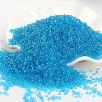 Бисер Прозрачный 2 мм 50 г Голубой