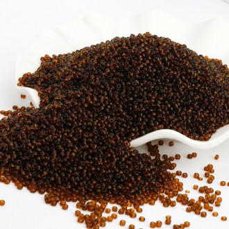 Бисер Прозрачный 2 мм 50 г Коричневый