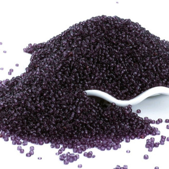 Бисер Прозрачный 2 мм 50 г Лавандовый темный