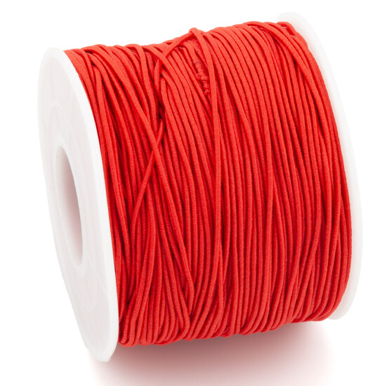 Шнур резинка 1 мм Красный 1 м