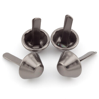 Ножки для сумки Пукли конус 2 усика 10х5 мм 4 шт. Черный Никель