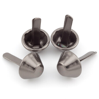 Ножки для сумки Пукли конус 2 усика 10х5 мм 4 шт. Черный Никель