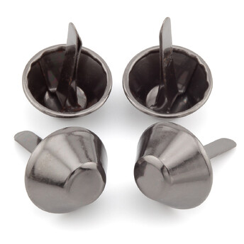 Ножки для сумки Пукли конус 2 усика 12х6 мм 4 шт. Черный Никель