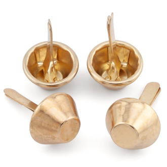 Ножки для сумки Пукли конус 2 усика 10х5 мм 4 шт. Золотистый