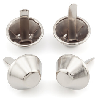 Ножки для сумки Пукли конус 2 усика 12х6 мм 4 шт. Платина