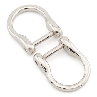 Полукольцо с штангой 25х30 мм Ø 14/18,5х21 мм 1 шт. Платина