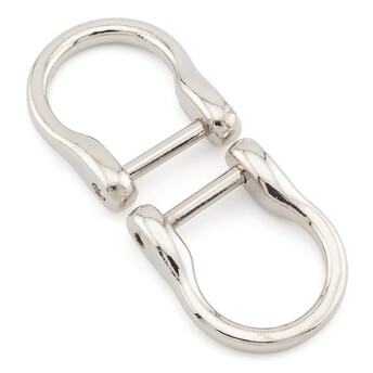 Полукольцо с штангой 25х30 мм Ø 14/18,5х21 мм 1 шт. Платина