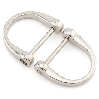 Полукольцо с штангой 26х24 мм Ø 16,5х17 мм 1 шт. Платина