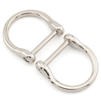 Полукольцо с штангой 30х30 мм Ø 19х21,5 мм 1 шт. Платина