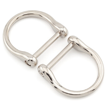 Полукольцо с штангой 30х30 мм Ø 19х21,5 мм 1 шт. Платина