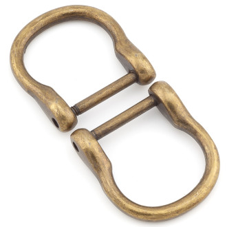 Полукольцо с штангой 29х31 мм Ø 18/22х22 мм 1 шт. Бронзовый