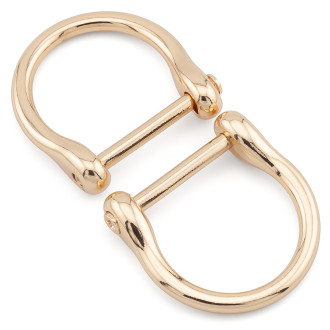Полукольцо с штангой 30х30 мм Ø 19х21,5 мм 1 шт. Золотистый
