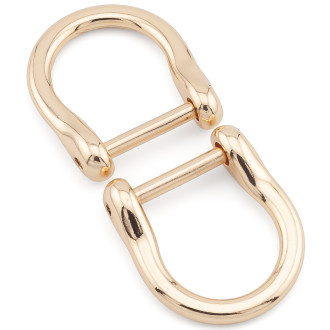 Полукольцо с штангой 27х30 мм Ø 16/18,5х21 мм 1 шт. Золотистый