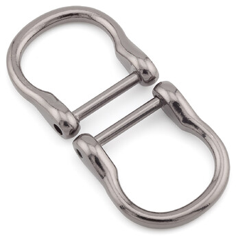 Полукольцо с штангой 30х30 мм Ø 18/22х22 мм 1 шт. Черный Никель