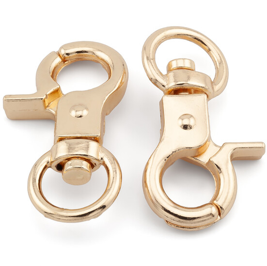 Карабин с язычком 31х17 мм Ø 9 мм 1 шт. Золотистый