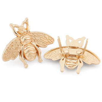 Пряжка декор Пчелка 27х33 мм 1 шт. Золотистый