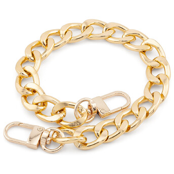 Цепочка с карабинами ручка для сумки 13,5х3,4 мм длина 30 см 1 шт. Золотистый