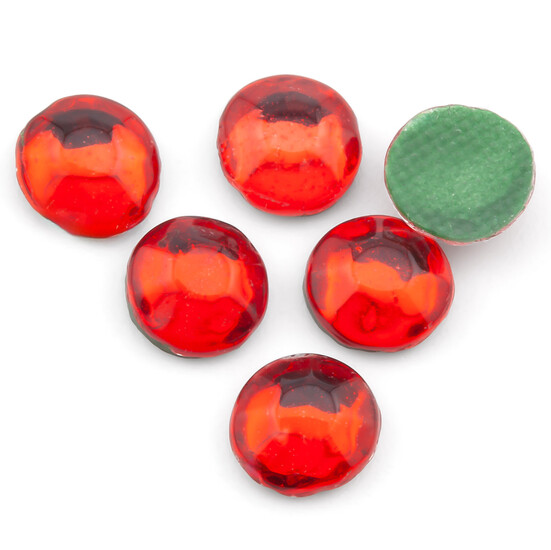 Cтразы клеевые Акрил ss20 (4,8-5,0mm) горячая фиксация 50 г красный