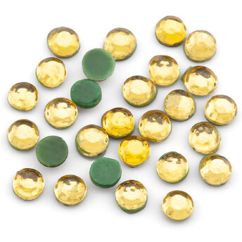 Cтразы клеевые Акрил ss8 (2-2,2mm) горячая фиксация 50 г Желтый