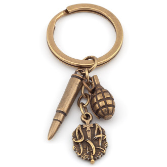 Брелок Набор обороны 56 мм кольцо 25 мм 1 шт. Бронза