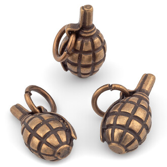 Подвеска Граната с кольцом 16х8 мм 1 шт. Бронза