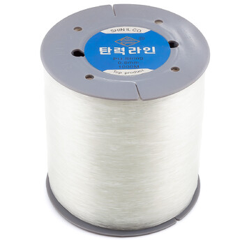 Силиконовая нить, Корея, основа для браслета 0,8 мм Прозрачный 1 катушка +-1000 м