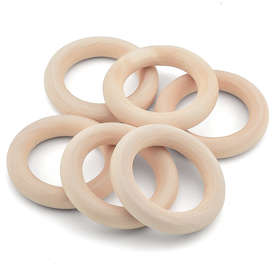 Деревянная основа круг-кольцо 40х7 мм 10 шт.