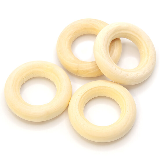 Деревянная основа круг-кольцо 30 мм 15 шт.