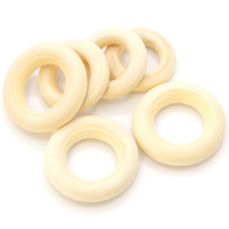 Деревянная основа круг- кольцо 25 мм +-15 шт.