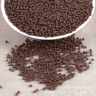 Бисер Натуральный 2 мм 50 г Коричневый
