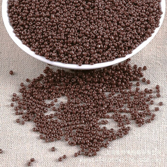 Бисер Натуральный 2 мм 50 г Коричневый
