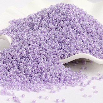 Бисер Блестящий 2 мм 50 г Лавандовый нежный