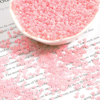 Бисер Блестящий 2 мм 50 г Розовый нежный