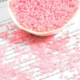 Бисер Блестящий 2 мм 50 г Розовый светлый