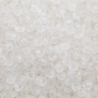Бисер Матовый Прозрачный 2 мм 25 г Белый