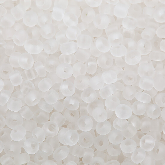 Бисер Матовый Прозрачный 2 мм 25 г Белый